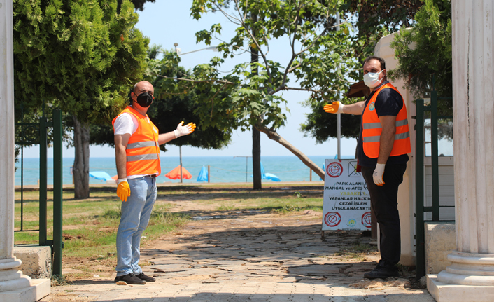 Mezitli Belediyesi Aile Plajı Yaptı