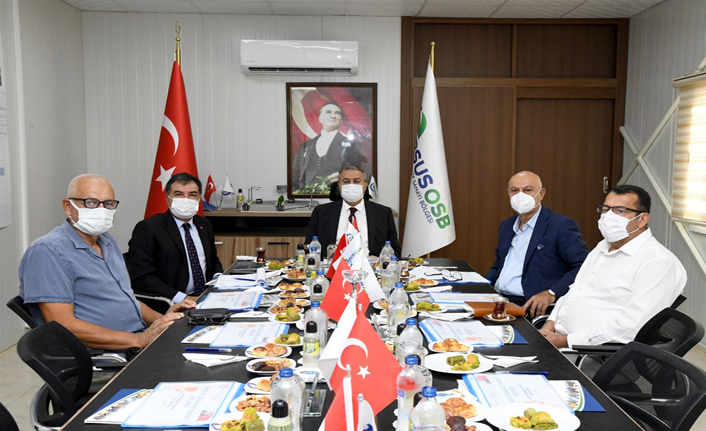 Vali Su, Tarsus OSB Yönetim Kurulu ve Müteşebbis Heyet Toplantısına Başkanlık Etti