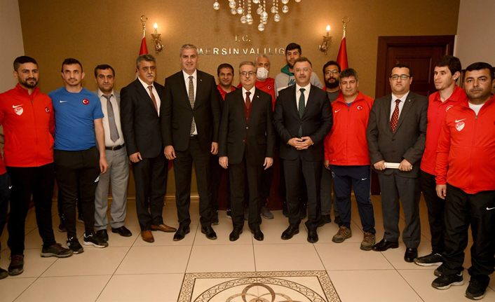 Vali Su, Türkiye Görme Engelliler B1 Futbol Milli Takım Sporcuları ile Buluştu