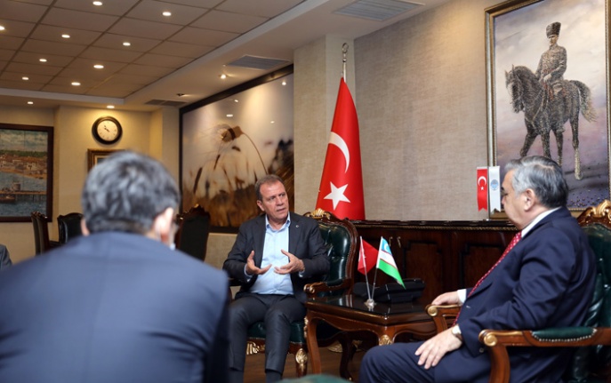 Başkan Seçer, Özbekistan Ankara Büyükelçisi Alişer Azamhocayev’i Ağırladı