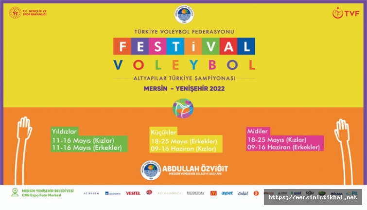 Mersin Yenişehir’de voleybol festivali yapılacak