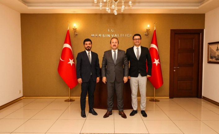 Emre Topoğlu, Vali Ali Hamza Pehlivan’ı ziyaret etti.