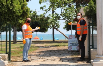 Mezitli Belediyesi Aile Plajı Yaptı