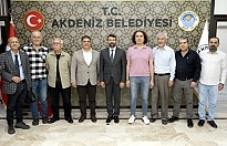 Mersin Gazeteciler Cemiyeti Yönetimi, Akdeniz Belediyesi’ni ziyaret etti