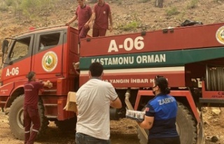 Yangıncıların imdadına Anamur Belediyesi Yetişti