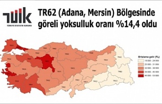 Adana, Mersin Bölgesinde göreli yoksulluk oranı...