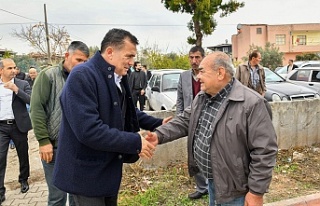 Başkan Abdullah Özyiğit, Gökçebelen’de vatandaşlarla...