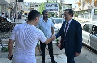 Başkan Abdullah Özyiğit, Eğriçam’da vatandaşlarla...