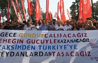 Başkan Abdullah Özyiğit, 1 Mayıs’ta işçilerle...